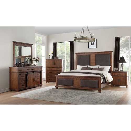 17" X 29" X 29" Cherry Oak Wood Nightstand