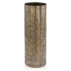 5" x 5" x 15" Copper Large Cylinder Vase