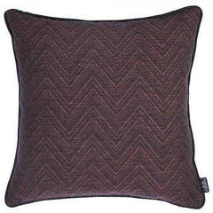 17"x 17" Jacquard Zigzag Decorative Throw Pillow Cover