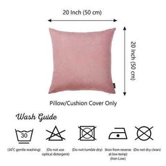 20"x20"Light Pink Honey Decorative Throw Pillow Cover 2 pcs in set