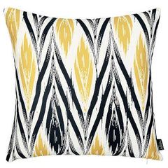 18"x18" Geometric Yellow Lit Decorative Throw Pillow Cover Printed