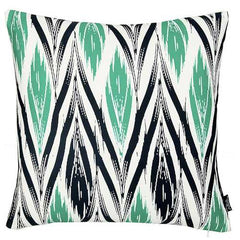 18"x18" Geometric Green Lit Decorative Throw Pillow Cover Printed