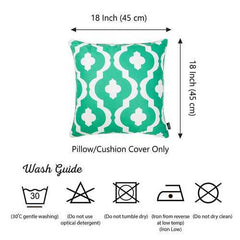 18"x18"Turquiose Marine Moroccon Stars Decorative Throw Pillow Cover