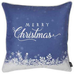 18"x18" Christmas Snow View Printed Decorative Throw Pillow Cover