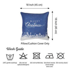 18"x18" Christmas Snow View Printed Decorative Throw Pillow Cover