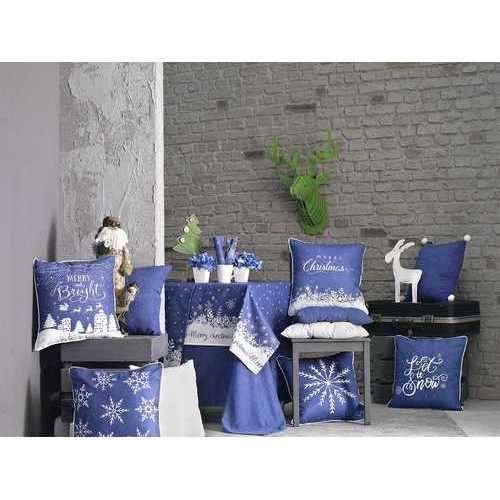 18"x18" Christmas Snow View Printed Decorative Throw Pillow Cover