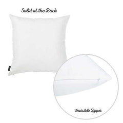 18"x18" Black and White Clock Decorative Throw Pillow Cover Printed