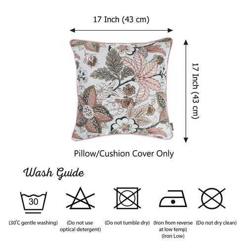 17"x 17" Jacquard Forest Morning Decorative Throw Pillow Cover