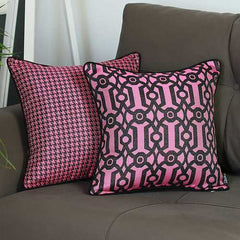 17"x 17" Jacquard Lily Decorative Throw Cover Pillow