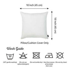 18"x18" White Honey Decorative Throw Pillow Cover 2 pcs in set