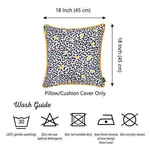 18"x18" Memphis Printed Decorative Throw Pillow Cover Pillowcase