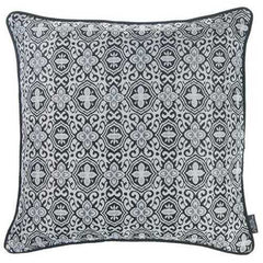 17"x 17" Grey Jacquard Aristo Decorative Throw Pillow Cover