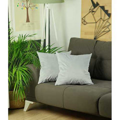 18"x 18" Light Grey Velvet Decorative Throw Pillow Cover 2 Pcs in set