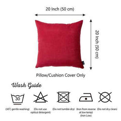 20"x20" Red Honey Decorative Throw Pillow Cover (2 pcs in set)
