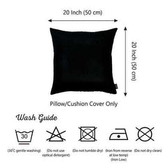 20"x20" Black Honey Decorative Throw Pillow Cover (2 pcs in set)