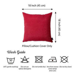 18"x18" Red Honey Decorative Throw Pillow Cover (2 pcs in set)