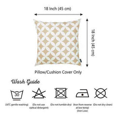 18"x 18" Tropical Deco Printed Decorative Throw Pillow Cover