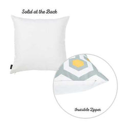18"x18" Geometric Circuit Decorative Throw Pillow Cover Printed
