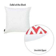 18"x18" Red Nautical Chevron Decorative Throw Pillow Cover Printed