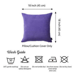 18"x18" Honey Lilac Decorative Throw Pillow Cover (2 pcs in set)