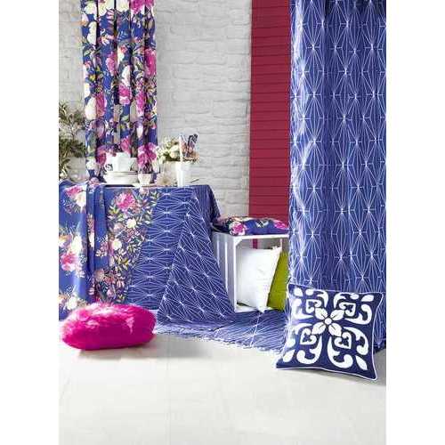 18"x 18" Blue Flower Square Style Decorative Throw Pillow Cover