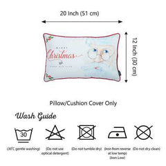 12"x20" Christmas Printed Decorative Throw Pillow Cover