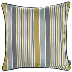 17"x 17" Jacquard Stripe Light Decorative Throw Pillow Cover