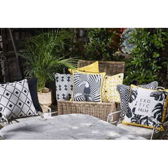 18"x 18" Tropical Exotic Palm Squares Decorative Throw Pillow Cover