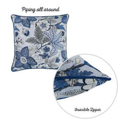 17"x 17" Jacquard Forest Sky Decorative Throw Pillow Cover