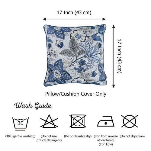 17"x 17" Jacquard Forest Sky Decorative Throw Pillow Cover