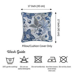 17"x 17" Jacquard Forest Sky Decorative Throw Pillow Cover