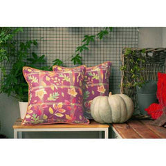 18"x 18" Thanksgiving Leaf Printed Decorative Throw Pillow Cover
