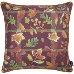 18"x 18" Thanksgiving Leaf Printed Decorative Throw Pillow Cover
