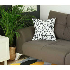 18"x18" Skandi BW Tangle Decorative Throw Pillow Cover Printed