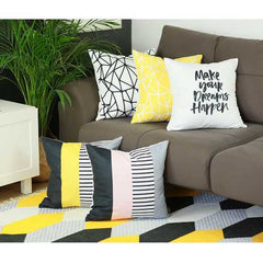 18"x18" Skandi BW Tangle Decorative Throw Pillow Cover Printed