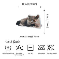 Filled Pillow with Exotic Shorthair Cat Shape, Animal Shaped Pillow