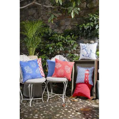 18"x18" Blue Nautica Stripe Decorative Throw Pillow Cover