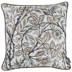 17"x 17" Brown Jacquard Weaver Decorative Throw Pillow Cover