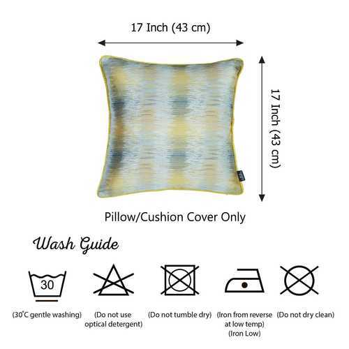17"x 17" Jacquard Blurry Decorative Throw Pillow Cover