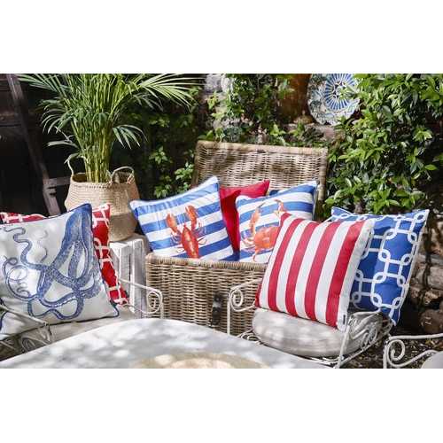 18"x18" Nautica Octopus Decorative Throw Pillow Cover Printed