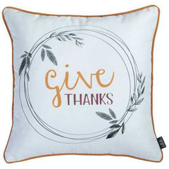 18"x 18" Thanksgiving Pie Printed Decorative Throw Pillow Cover