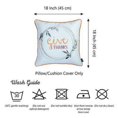 18"x 18" Thanksgiving Pie Printed Decorative Throw Pillow Cover