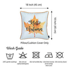 18"x 18" Thanksgiving Leaf Quote Decorative Throw Pillow Cover
