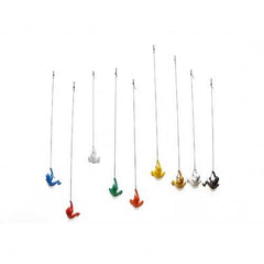 6" x 3" x 3" Resin Multicolor 9 Pack Climbing Man