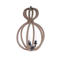 15" x 15" x 47.5" 3 Bulbs,Rope - Pendant Lamp