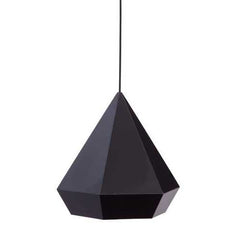 13.8" x 13.8" x 13" Black, Painted Metal, Steel, Ceiling Lamp