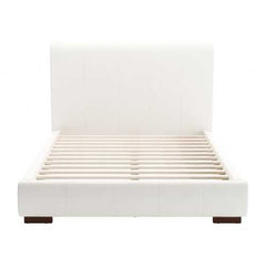 62.2" x 83.9" x 43.5" White, Leatherette, Plywood, MDF, Full Bed