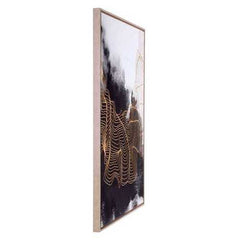 33" x 2" x 49" Multicolor, MDF, Wood, Canvas
