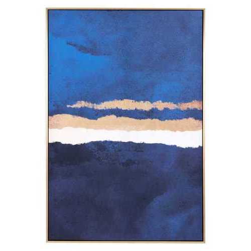 32.7" x 1.7" x 48.4" Multicolor, Pine Wood, Horizon Canvas
