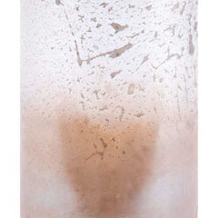 6.3" x 6.3" x 10.4" Translucent & Copper, Glass, Large Vase